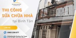 Đơn vị thi công sửa chữa nhà tại Bình Tân